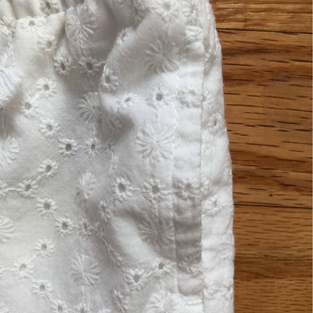 Cat & Jack White Eyelet Drawstring Shorts - Picture 6 of 8